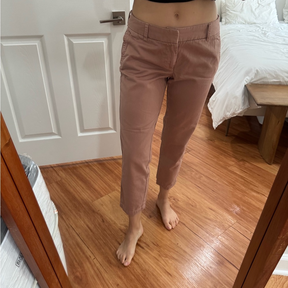 J. Crew Dusty Rose Chino Pants